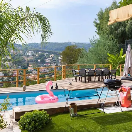 Modern Super-cannes Heated Pool, Parking, Clim, 7 Min To Cannes Villa Vallauris