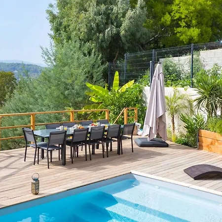 Modern Super-cannes Heated Pool, Parking, Clim, 7 Min To Cannes