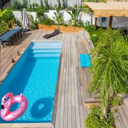 Modern Super-cannes Heated Pool, Parking, Clim, 7 Min To Cannes Vallauris